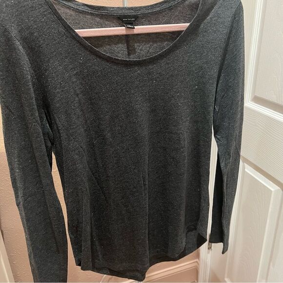 * Ann Taylor Sparkle Long Sleeve Tee - Picture 2 of 4